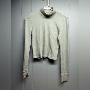 American Eagle Outfitters Sage Green Knit Crop Top